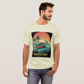 Zomer zonsondergang Geniet T-shirt (Voorkant volledig)