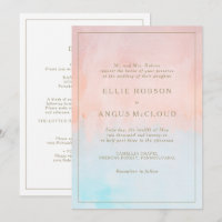 Zomer zonsondergang Waterverf Alles in een bruilof