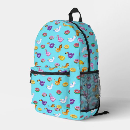 Zomer Zwembad Float Pattern Bedrukte Rugzak (Achterkant Hoek Rechts)