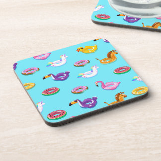 Zomer Zwembad Float Pattern Bier Onderzetter