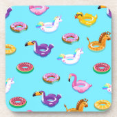 Zomer Zwembad Float Pattern Bier Onderzetter (Voorkant)