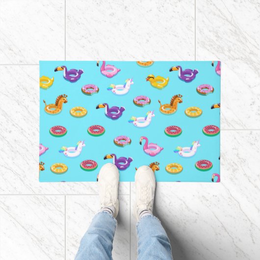 Zomer Zwembad Float Pattern Deurmat (Binnen)