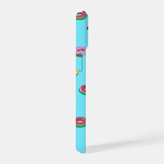 Zomer Zwembad Float Pattern iPhone 15 Hoesje (Rechterkant)