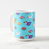 Zomer Zwembad Float Pattern Koffiemok (Voorkant links)