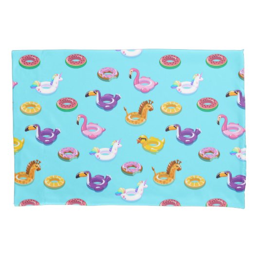 Zomer Zwembad Float Pattern Kussensloop (Voorkant-Links)