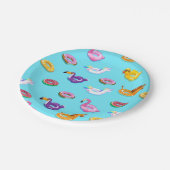 Zomer Zwembad Float Pattern Papieren Bordje (Gekanteld)