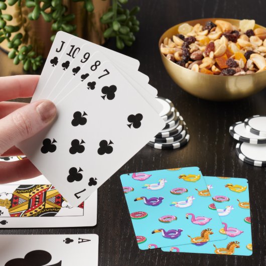 Zomer Zwembad Float Pattern Pokerkaarten (Insitu)