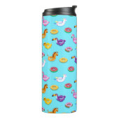 Zomer Zwembad Float Pattern Thermosbeker (Gedraaid links)