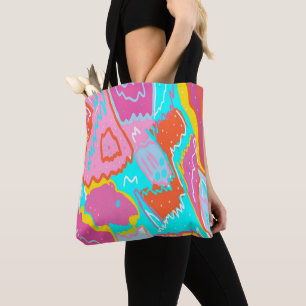 Zomer zwembadvibes Abstracte print Draagtas