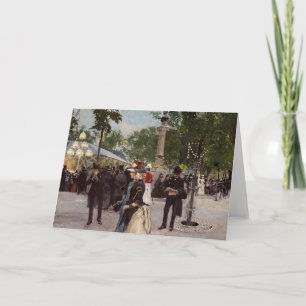 Zomeravond in Tivoli   Paul Fischer Kaart