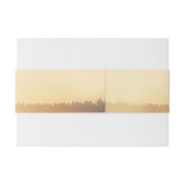 Zomeravond zonsondergang rustieke bruiloft uitnodigingen wikkel (Achterkant Voorbeeld)