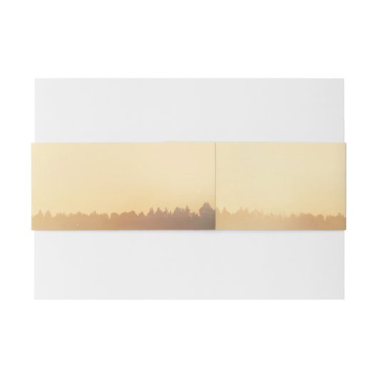 Zomeravond zonsondergang rustieke bruiloft uitnodigingen wikkel (Achterkant Voorbeeld)