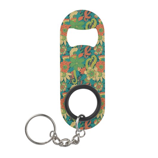 Zomerbloem Sleutelhanger Flessenopener (Voorkant)
