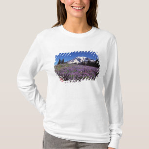 zomerbloemen aan de voet van Mount Rainier, T-shirt