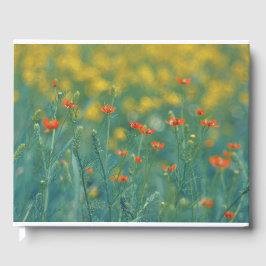 zomerbloemen (Floral Field) (Rode bloemen) Gastenboek