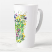 zomerbloemen latte mok (Rechterhoek)