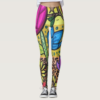 zomerbloemen leggings