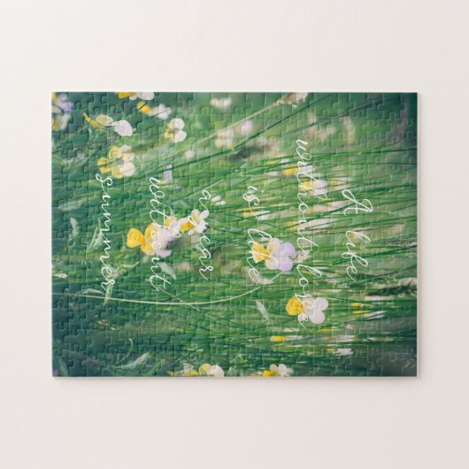 Zomerbloemen Legpuzzel (Horizontaal)