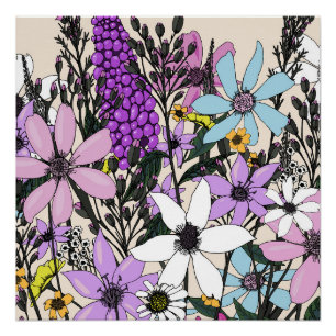 Zomerbloemen Perfect Poster