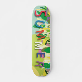 zomerbloemen skateboard