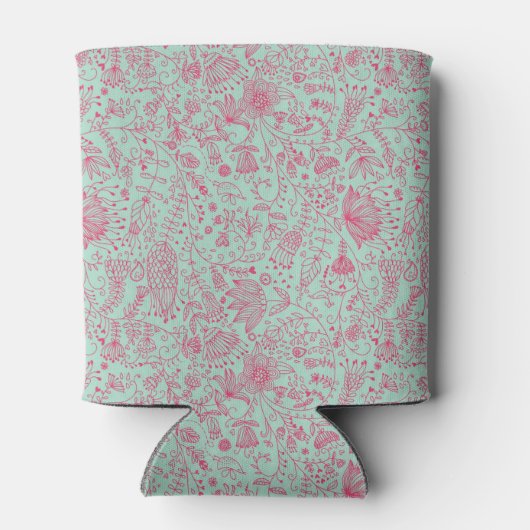 Zomerbloempatroon Blikjeskoeler (Achterkant)