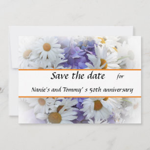 Zomerboeket Flat Save The Date Kaart