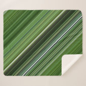 Zomerbomen Groene Streep Sherpa Deken (Voorkant (horizontaal))