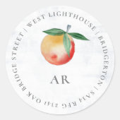 Zomerboomgaard Fruit Ronde Sticker (Voorkant)