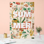 zomerbotanische orchideeënbloemen acryl bord (Huwelijk)