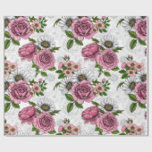 zomerbouquets cadeaupapier (Vlak)