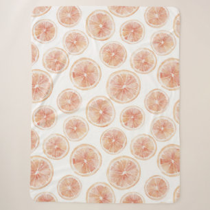 Zomerbries Grapefruit Perzik Sherpa Deken