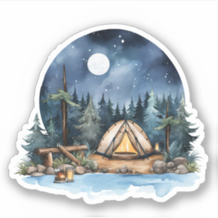 Zomercamping Vinyl Sticker