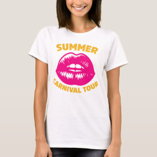 Zomercarnavalstour Kleurrijke festivalvibes T-shirt