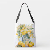 Zomercitroenbloesempot Crossbody Tas (Achterkant)