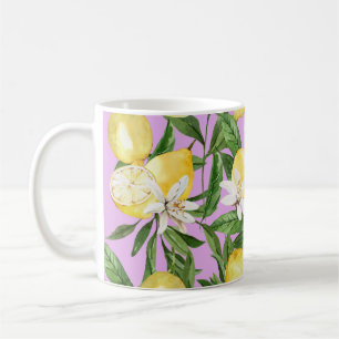 Zomercitroenen en citroenbloesem koffie mu koffiemok