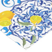 Zomercitrusvruchten, boho, bohaan, bloemMiddelland Korte Tafelloper (Hoek)