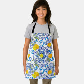 Zomercitrusvruchten, boho, bohaan, bloemMiddelland Schort (Insitu)