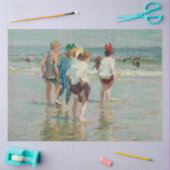 zomerdag in Brighton Beach (door E.H. Potthast) Tissuepapier (Craft)