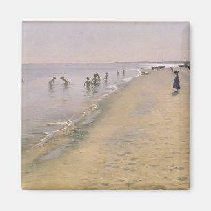 zomerdag in de zuidkust van Skagen, 1884 Magneet