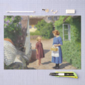 Zomerdag in Denemarken (moeder en dochter) Tissuepapier (Craft)