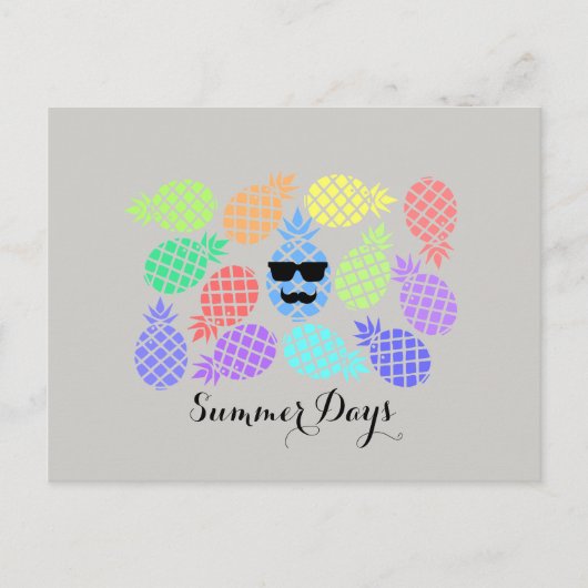 "Zomerdagen" Ananas Briefkaart (Voorkant)