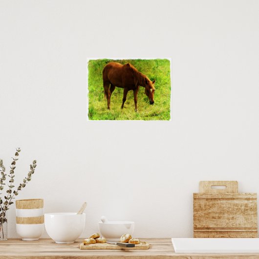 Zomerdromen, Sorrel Eating Grass Poster (Keuken)