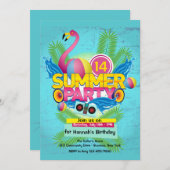 Zomerfeest (2) Uitnodiging (Voorkant / Achterkant)