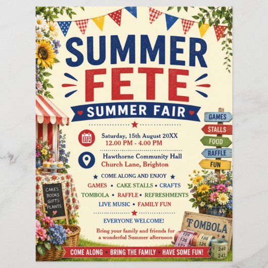 Zomerfeest Flyer (Voorkant)