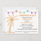 Zomerfeest Kerstmis in juli Kaart (Voorkant)