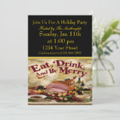 Zomerfeest PARTY Kaart (Staand voorkant)