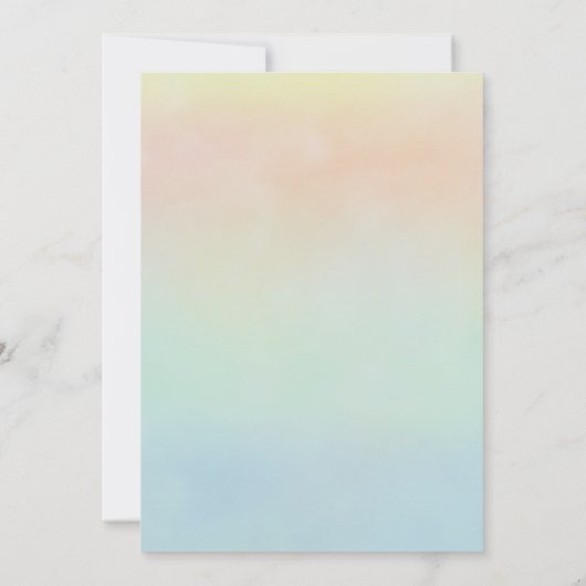 Zomerfeest Verjaardagsfeest Uitnodiging (Achterkant)