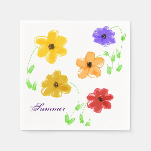 Zomerfeestservetten Servetten (Voorkant)
