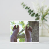 zomerfeet briefkaart (Staand voorkant)