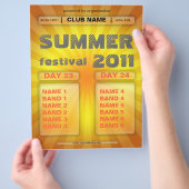 zomerfestival flyer (Hand)